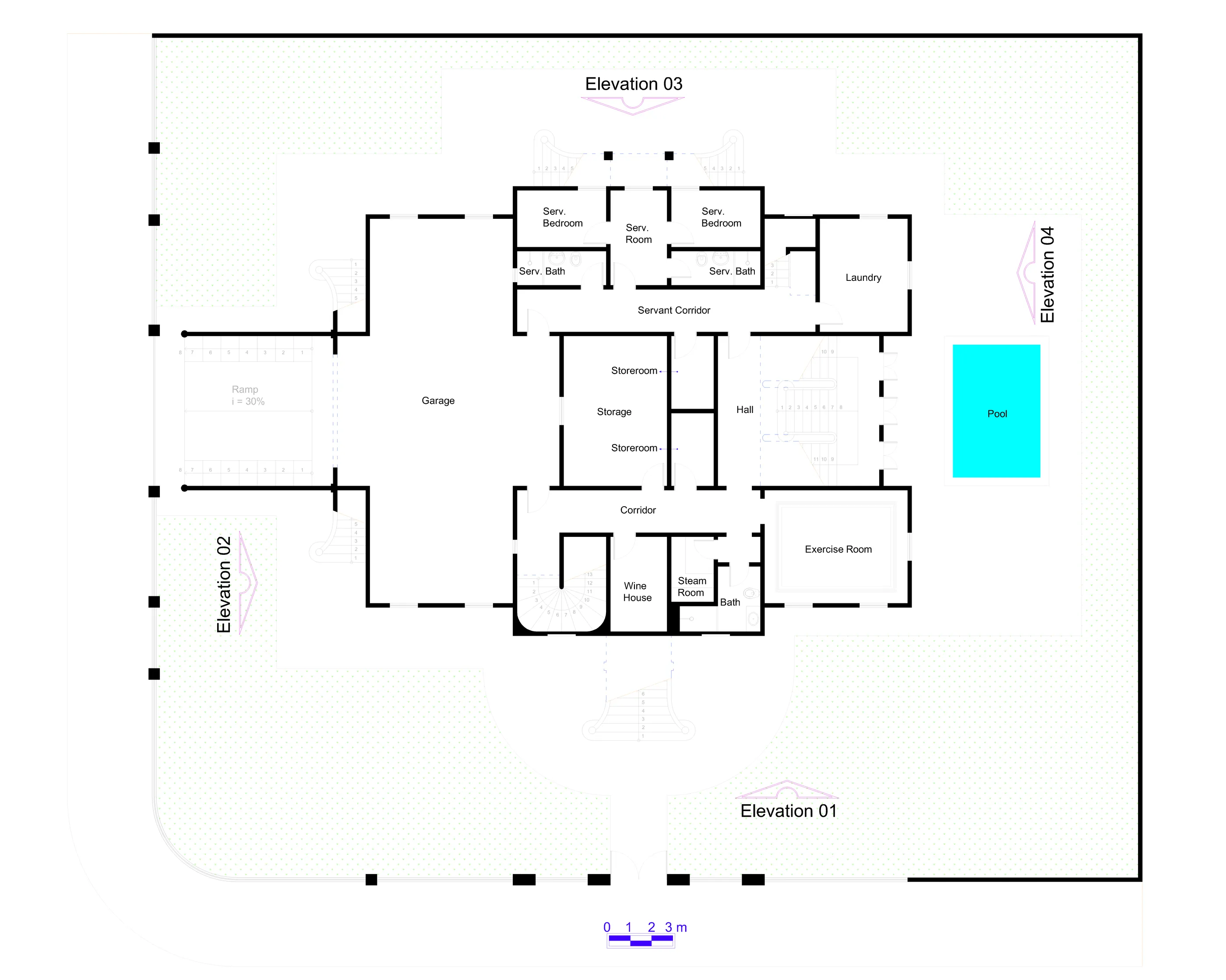 02 - Lower Floor Plan